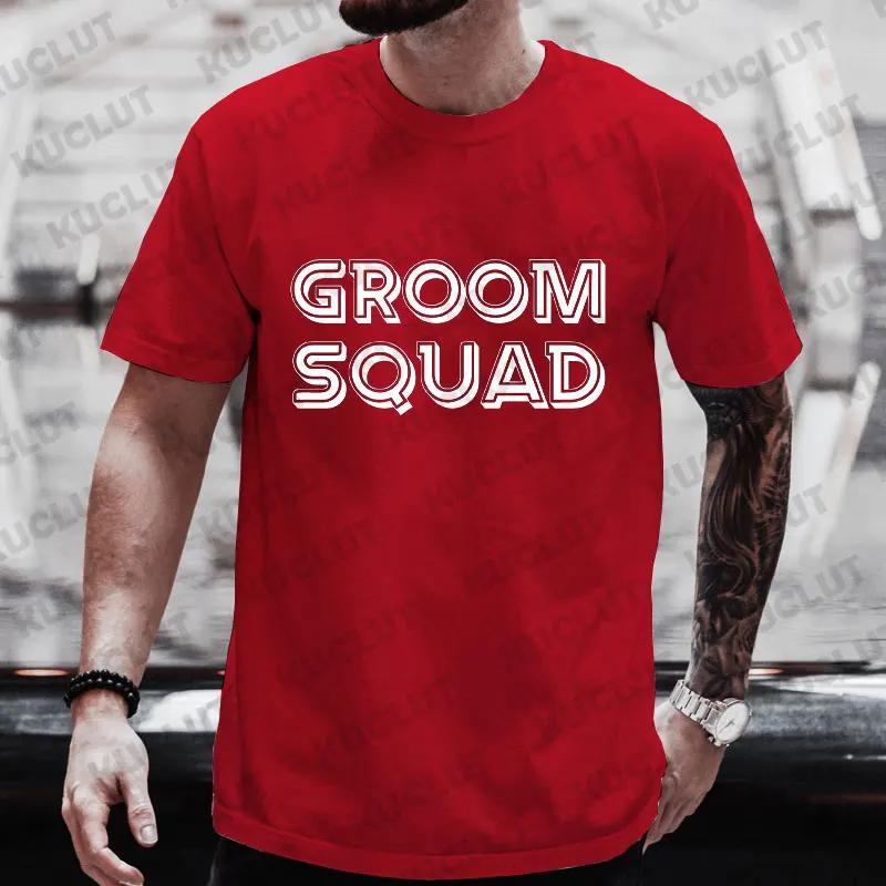 Футболка Team Future Groom Squad Boyfriend Single Farewell Bachelor Stag Party Evg Tees Свадебные топы Groomsman Шафер футболка