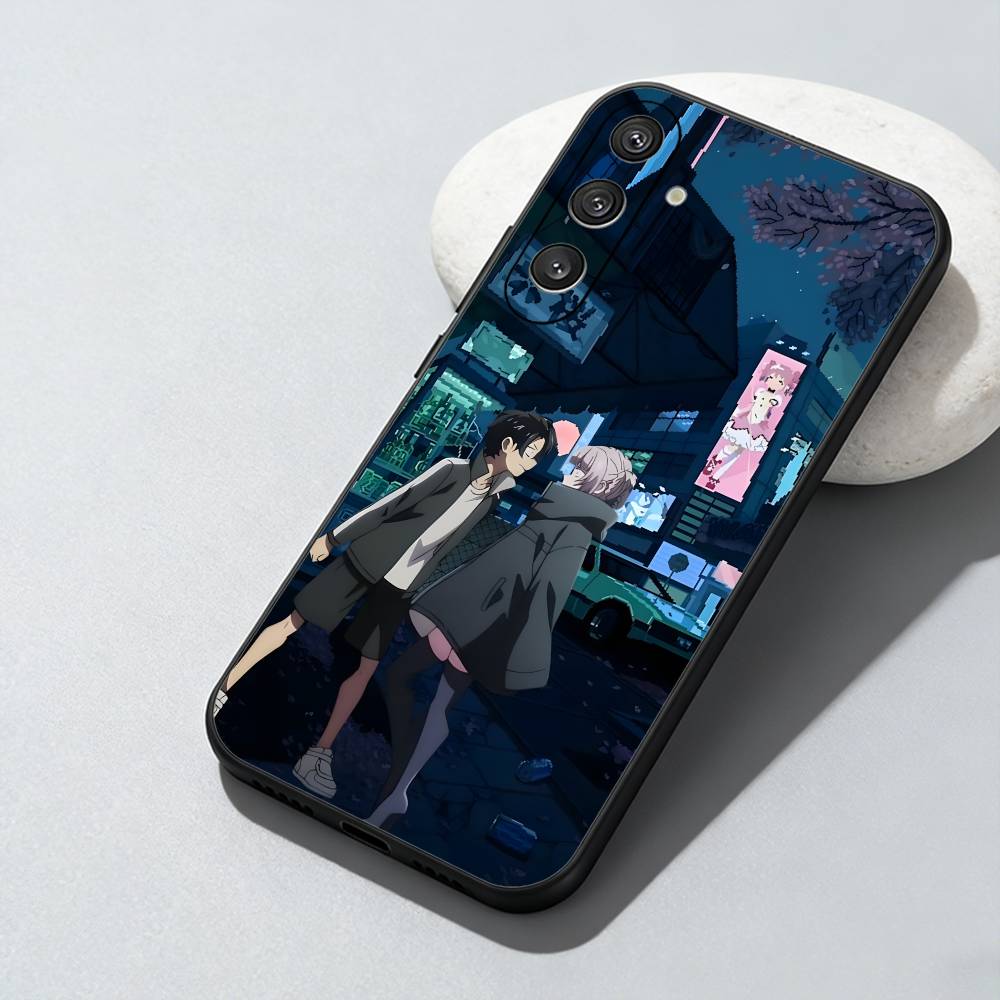 Чехол для телефона с аниме-вампиром Call the N-Night для Samsung Galaxy A73, A72, A71, A70, A52, A51 и других. Мягкий черный чехол