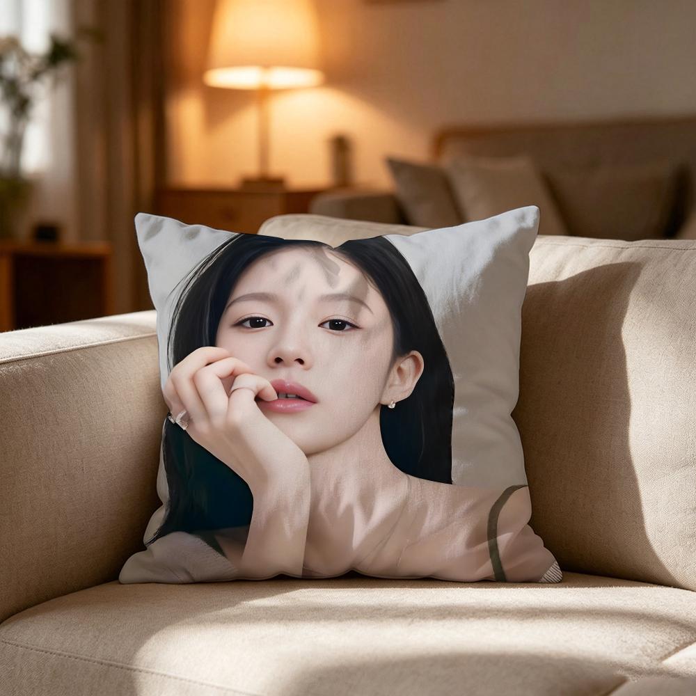Go Yyounjung Actor Pillow Case Cushion Cover Soft Washable Pillow Case MultiScene For Couch Bed Travel Office Use