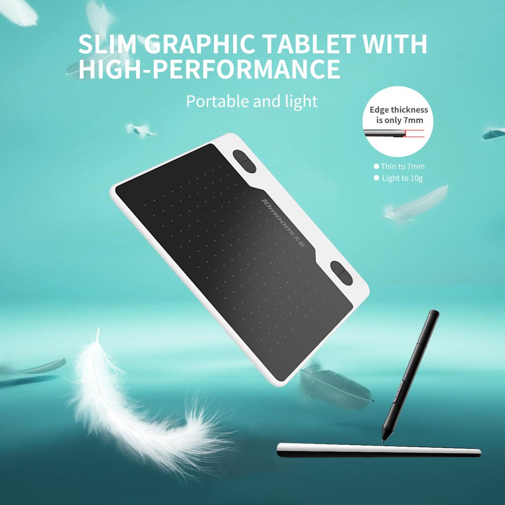 10moons T503 Digital Art Graphics Drawing Tablet 6 X3.9 Inches Ultralight Art Creation Sketch with