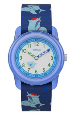 Детские часы Timex ANALOGUE TW7C13500 кварцевые 3 ATM водонепроницаемые пластиковый белый циферблат смола [TIMEX] [Товар]