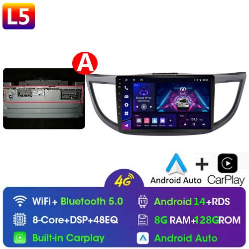 Android 14 для Honda CR-V CRV 2012 - 2015 GPS Carplay Авто Радио Мультимедиа Видео Плеер Стерео WIFI 4G BT RDS 7862S