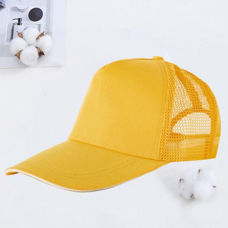 Volunteer Summer Breathable Baseball Mesh Cap Printing Travel Sun Hat Small Batch