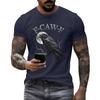 Men's Fashion Casual  Printed Short Sleeve Round Neck Pullover Tops
