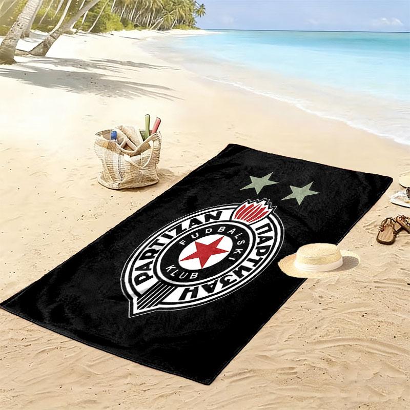 Partizan poster Print Beach Towel, Large Soft Quick Dry Towel for Beach Camping Swimming