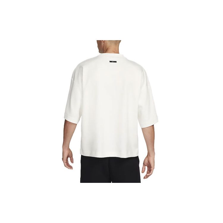 Nike Sportswear Tech Fleece Reimagined Loose-Fit Crew-Neck Short-Sleeve T-Shirt Men Tops White FB8166-133