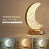 Dimmable Crystal Night Light Cordless Star Bedside Lamp Modern Decorative Lighting Room Decoration