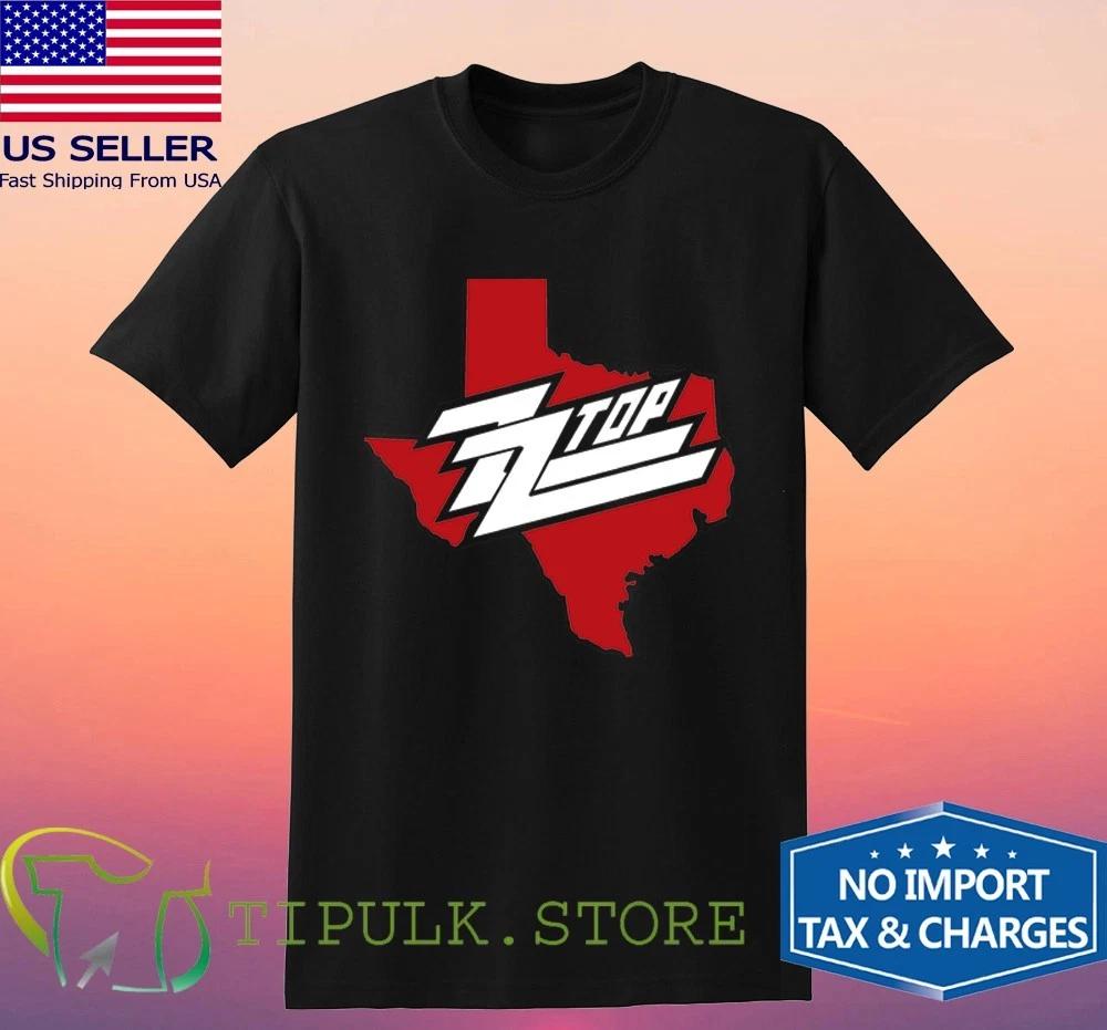 ZZ Top Texas Men's Black Size S-5XL