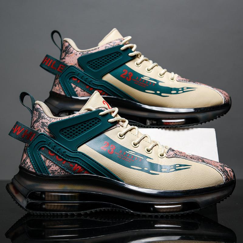 Мужская повседневная обувь, модная повседневная спортивная обувь, высокая легкая нескользящая обувь, удобная обувь в тон 2024 года