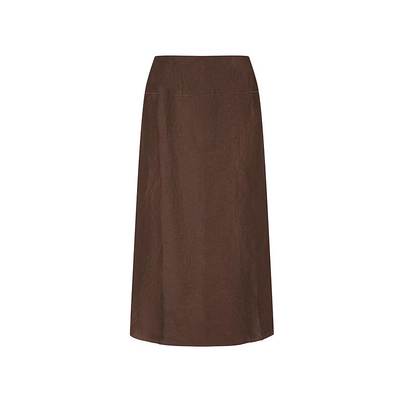 LESS 2025 Summer Slim Fit Slit Pencil Skirt