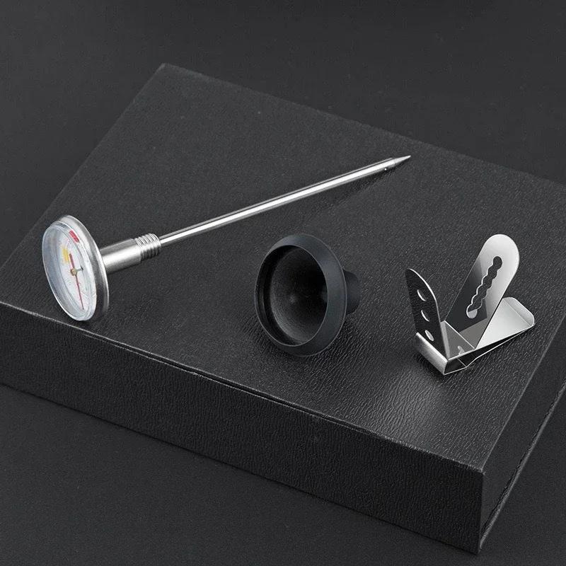 Stainless Steel Coffee Thermometer Temperature Probe Kitchen Measuring Tool for Coffee Pot Milk Frothing Jug Ideal for Ca