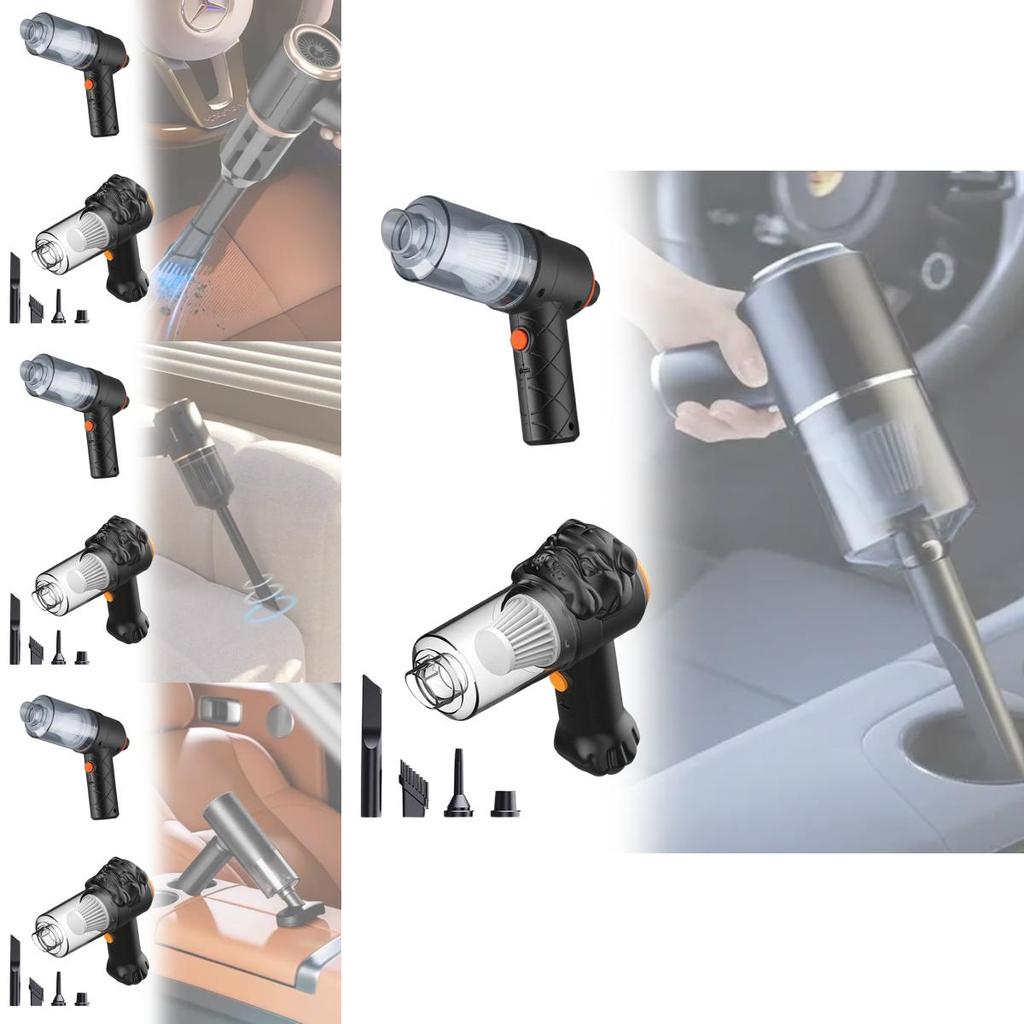 Wireless Car Vacuum With High Power And Dust Container For Car Interior Maintenance