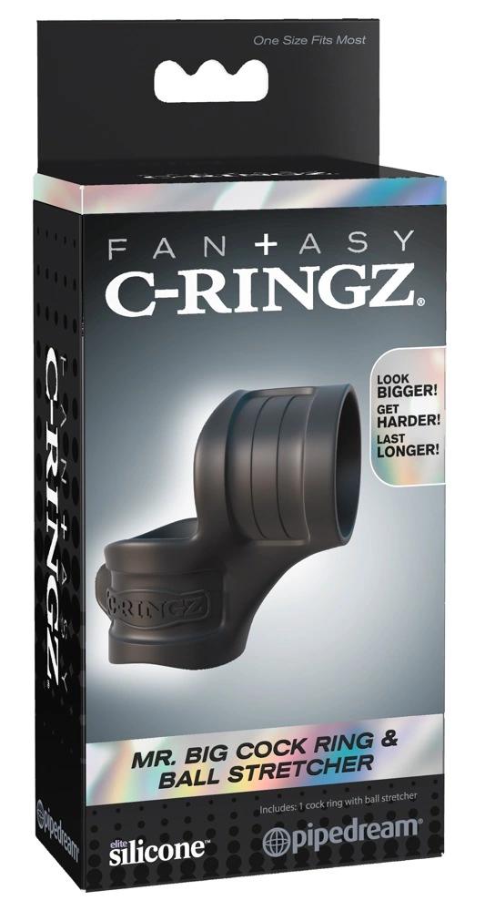 Fantasy C-Ringz - Penis Ring and Balls Enhanced Erection Black
