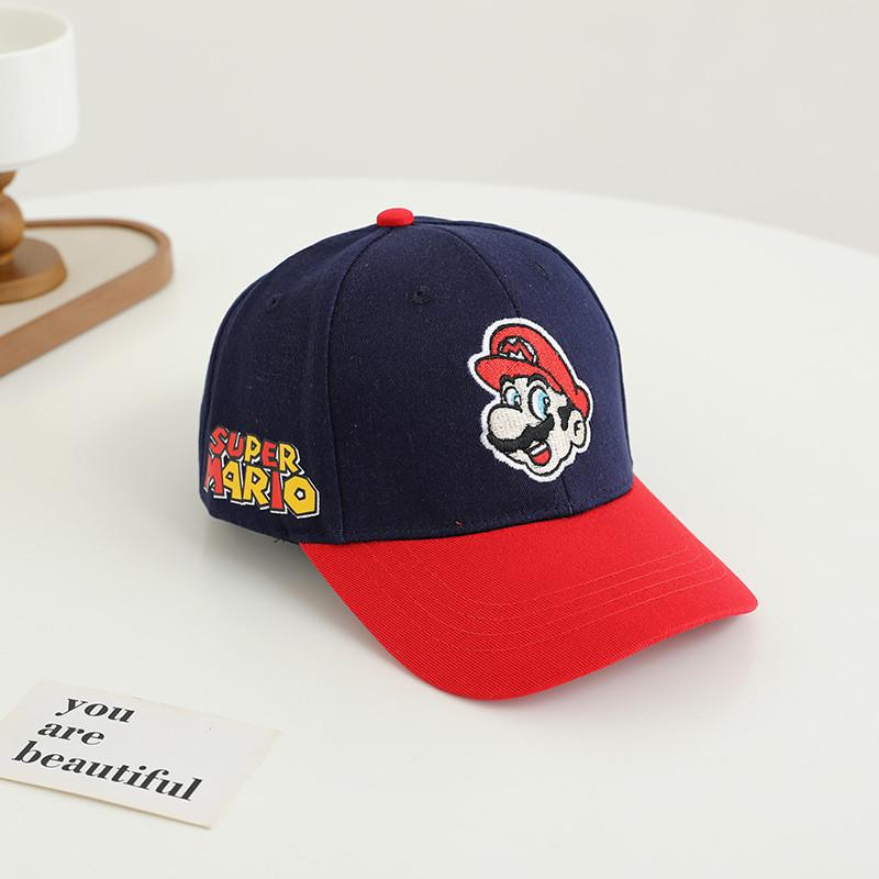 Мультяшная бейсболка Super Mario Bros с защитой от солнца и дышащим хлопком для детей, летняя одежда