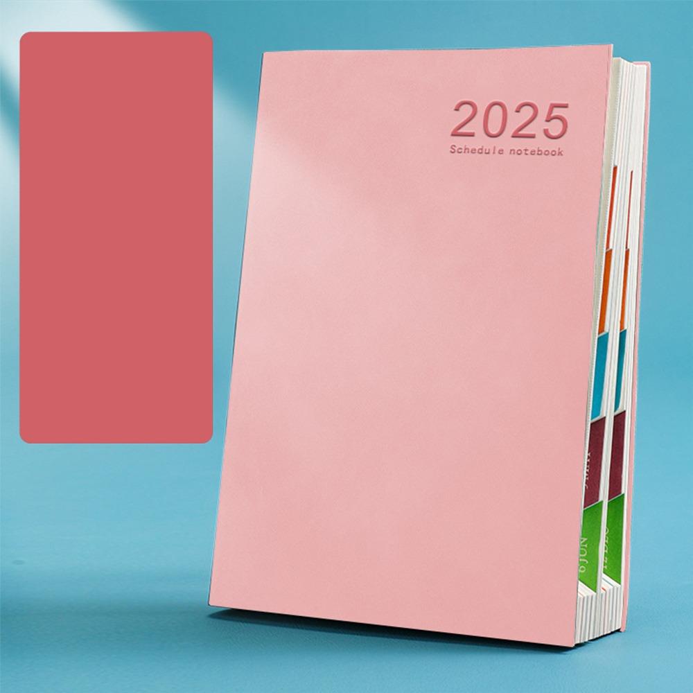 PU 2025 Планировщик Блокнот Утолщенный Планировщик Плана Плана 2025 A5 Повестка Дня Блокнот Школьный Офис