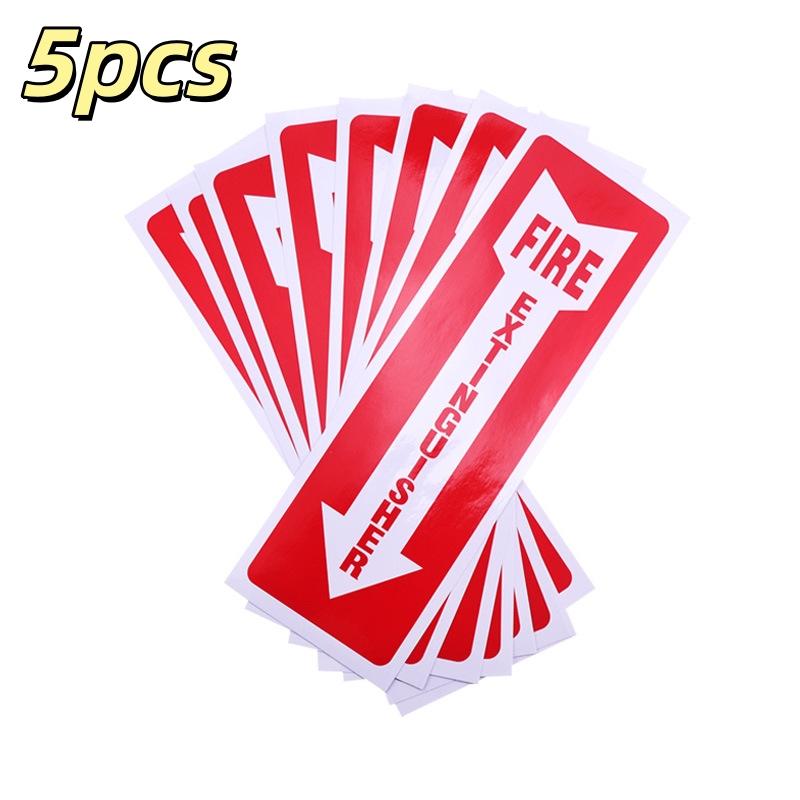 Glow In The Dark Fire Extinguisher Sign Sticker Waterproof Scratch Resistant for Office Public Safety Areas
