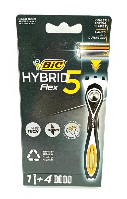 Bic Hybrid Flex 5 Men' Razor 1 Handle + 2 Cartridges