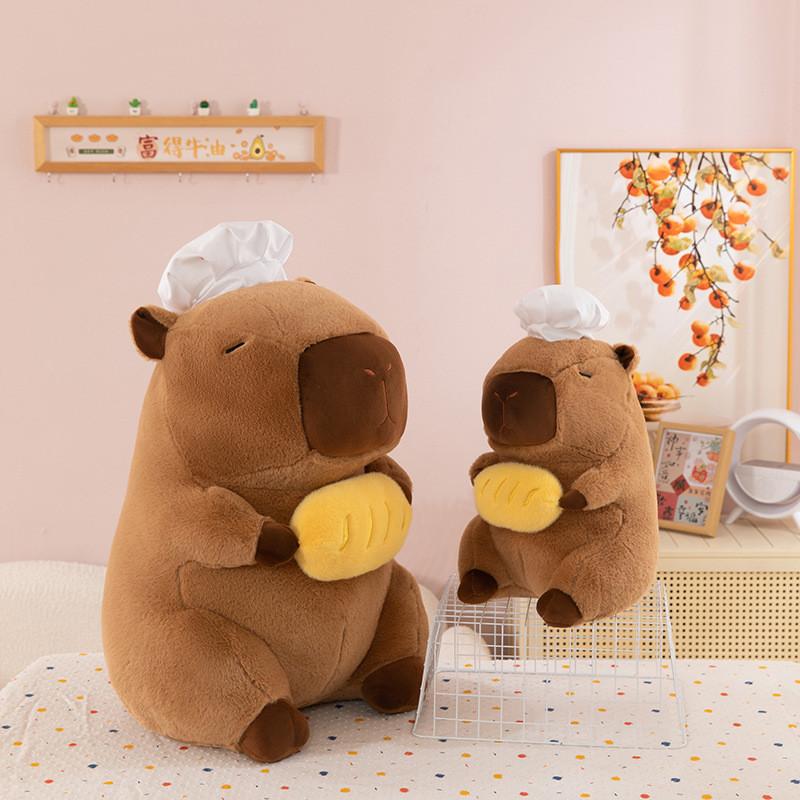 Plush Toy Capybara Chef Design Doll Birthday Gift Party Accessory Decoration