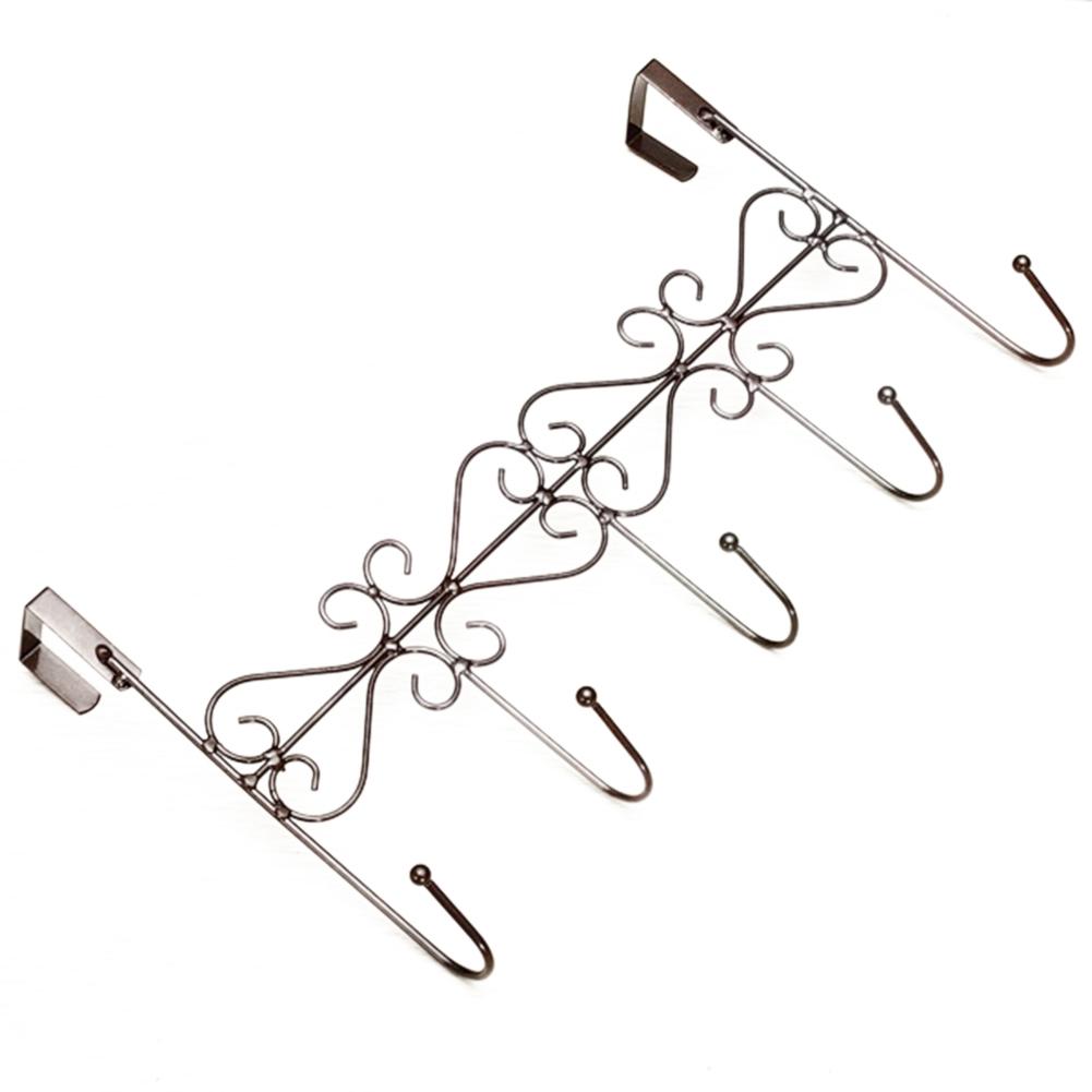 Eddya Bag Полотенце Пальто Одежда Шляпа Над Дверной Вешалкой 5-крючковый держатель для ванной комнаты ADM