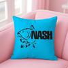 NNash Fishing logo Cushion Cover Linen Pillowcase Cover Soft Decor for Sofa Home Room