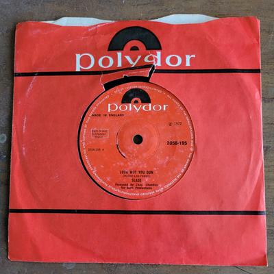 7-дюймовая пластинка SLADE - Look Wot You Dun 2058195 Polydor 1972 UK Рок Б/У