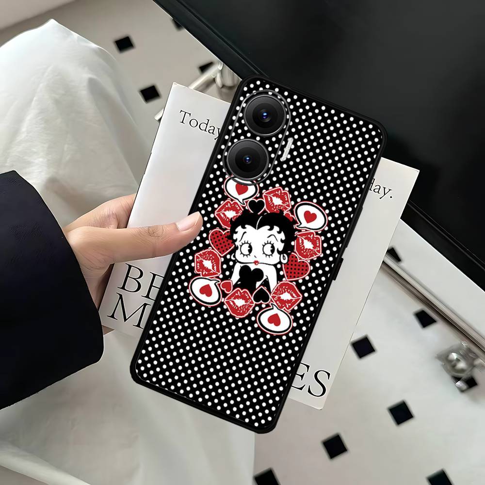 Мультяшный чехол для телефона B-Betty B-Boop для Xiaomi Mi 5X 8 9 10 11 12 Lite Pro 10T PocoX3pro PocoM3 Note 10 Pro Lite