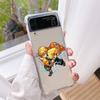 Роскошный чехол для Samsung Galaxy Z Flip 3 4 5g Funda Z Flip3 прозрачный ПК жесткий противоударный чехол для телефона аниме Demon Slayer
