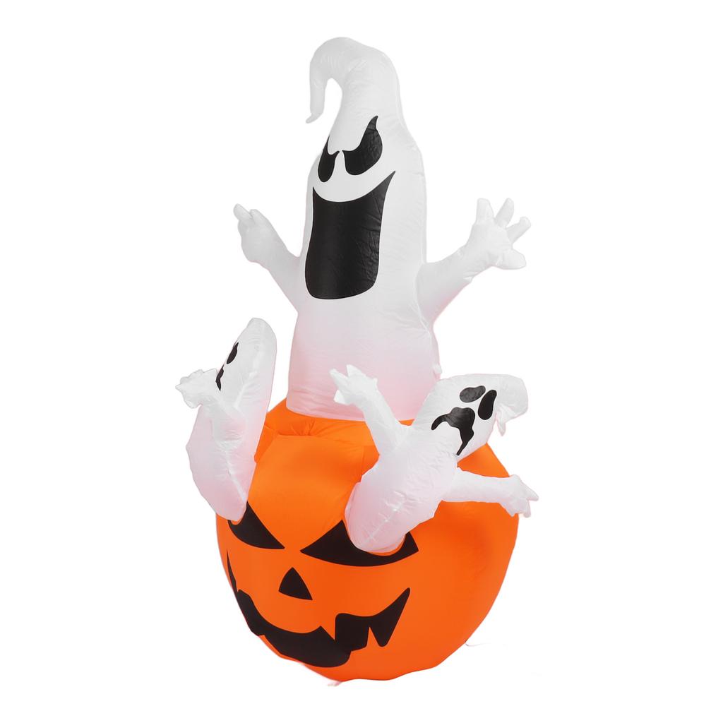 Надувной Хэллоуин Три белых призрака со светодиодной подсветкой 6 футов Хэллоуин надувной тыквенный привидение двор