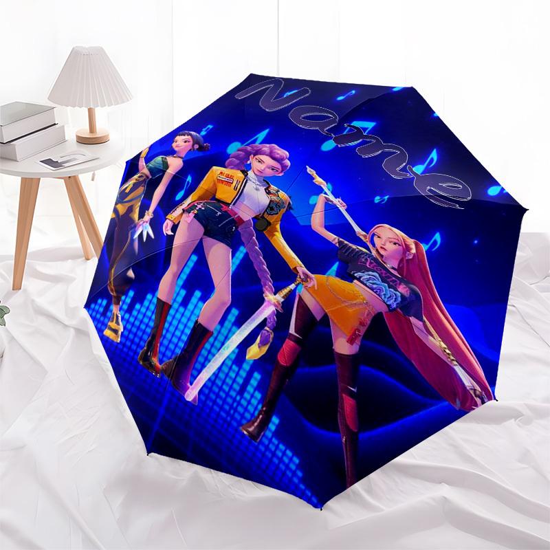 1pc Name Music Notes custom umbrella Automatic Open/Close, 8-Rib Durable Frame Customizable Name/Text, Portable & Stylish for , 1041L