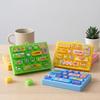 Plastic Mechanical Keyboard Fidget Toy Cartoon Fingertip Button Keyring  for Kids and Adults