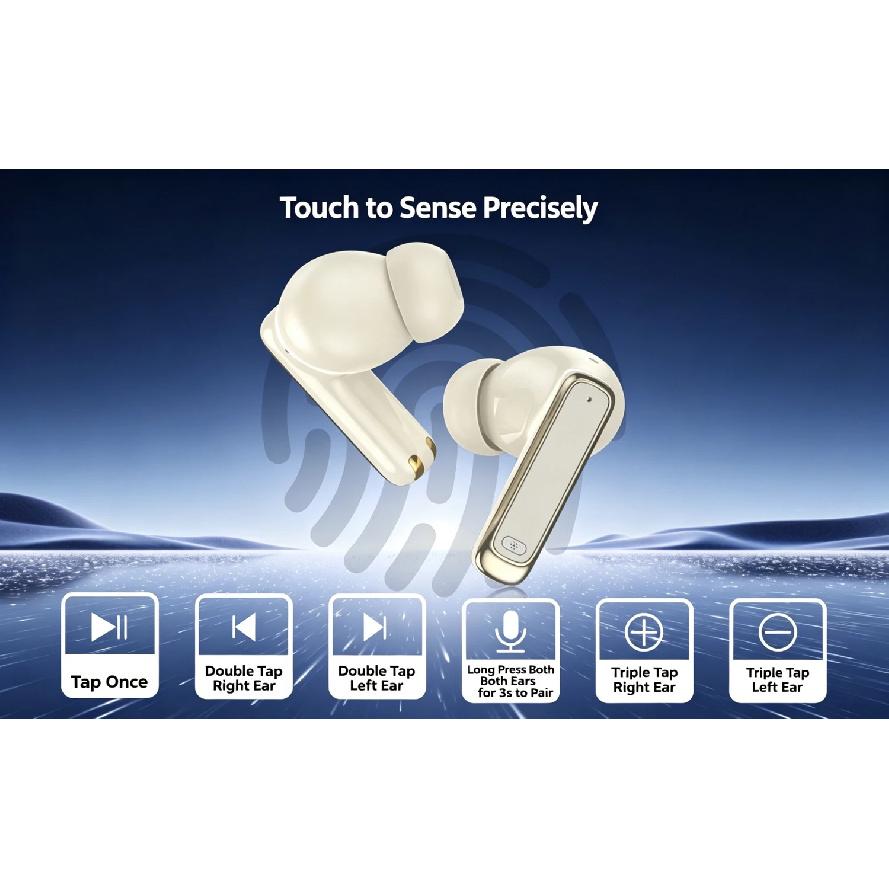 BOSECXT Ultra TOUR PRO6 Smart Touch Multi Functional Large Screen TWS Wireless ANC Noise Cancelling Earbud Enc Heavy Bass Earbud