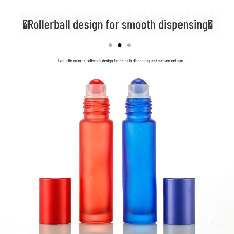 Матовый флакон роллер из белого хрустального стекла для эфирных масел