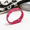 Student Bangle Adjustable Alloy Buckle Leather Bracelet Braided Twist Punk Snap Bracelet Wristband
