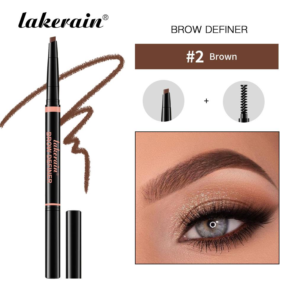 Lakerain  Waterproof and Sweat-proof Eyebrow Pencil, Rotating Eyebrow Pencil, Non-faint and Non-fading Wild Eyebrow Pencil