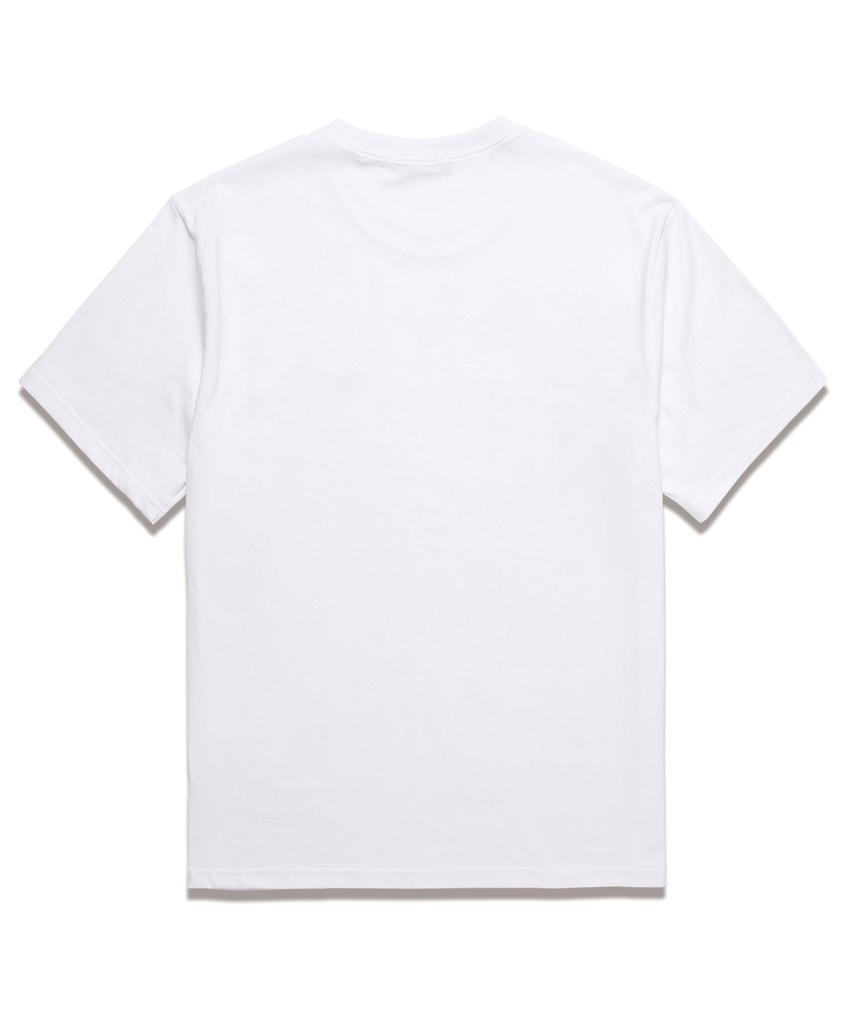 JOHNNY CARSON Simple Logo Short Sleeve T-Shirt (Jcss106) White