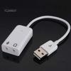 Портативный 3D-виртуальный сетевой аудиоадаптер звуковой карты USB-канал с кабелем