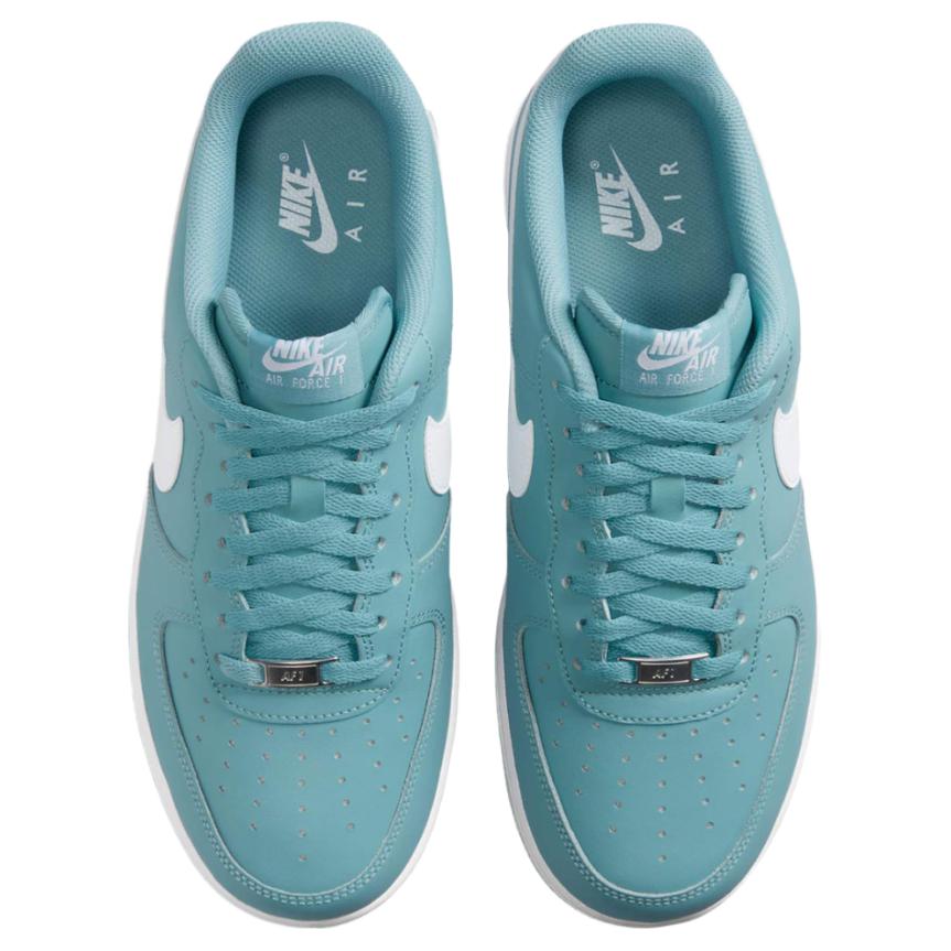 Nike Кроссовки мужские Air Force 1 07 Denim Turquoise Бирюзовые Белые FJ4146-401