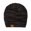 Unisex Mixed Color Design Knitted Hat Fashion Outdoor Keep Warm Winter Hat Casual Add Fur Lined Beanie Cap