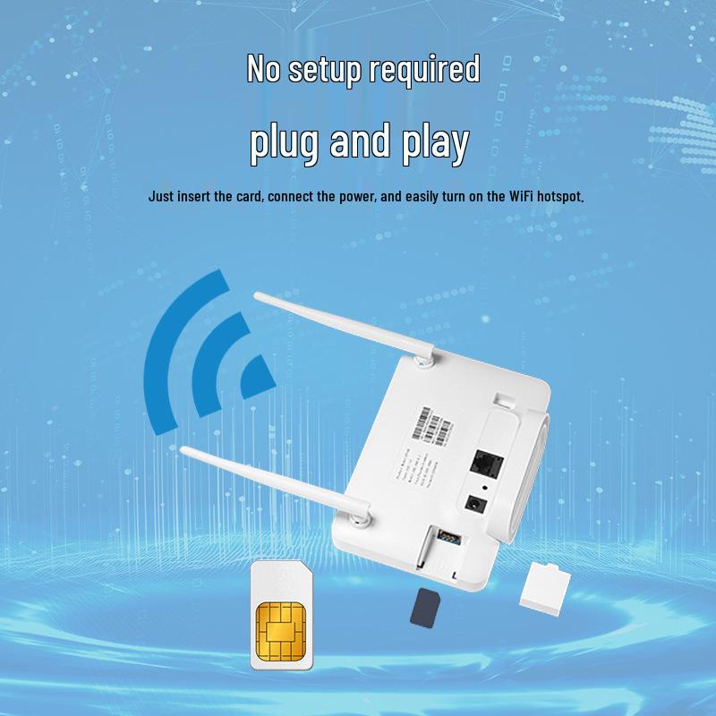 CP106 4G Портативный WiFi-роутер со слотом для карты, Беспроводное подключение к RJ45 для дома или офиса.