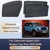 Солнцезащитные шторки для Chevrolet Spark EUV Baojun Yep Plus 2025 2026 Солнцезащитные козырьки Магнитные Теплоизоляция Сетчатые шторы Аксессуары
