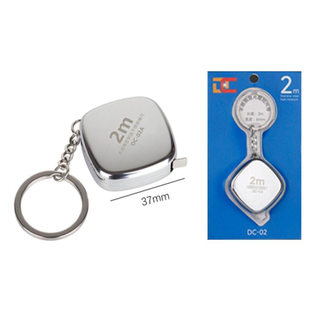 Stainless Steel Mini Tape Measure 2m Measuring Tools Portable Pocket Tape Measure Tailor
