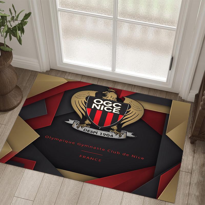 OGC Nice FC Дизайн Кристальный Велюровый Ковер Уютный Не?Нескользящий ковер с принтом для спальни, гостиной, прихожей