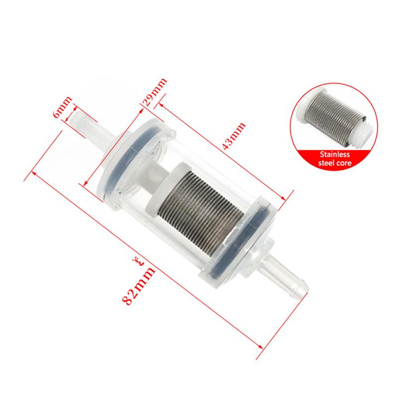 Motorcycle Universal Aluminum Alloy Sheel Copper Core Oil Filter Fit For Dirt Pit Bike Gasline Fuel Filter
