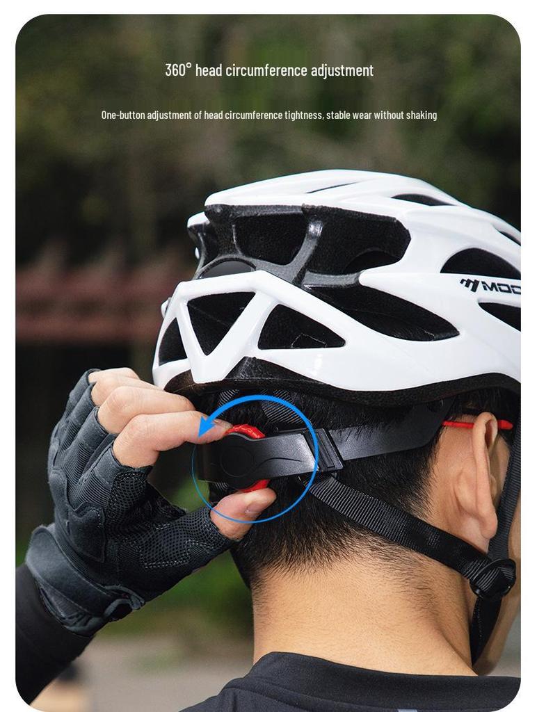Upgraded Moon Odor-Resistant Adult Cycling Helmet for Road & Mountain Safety Outdoors