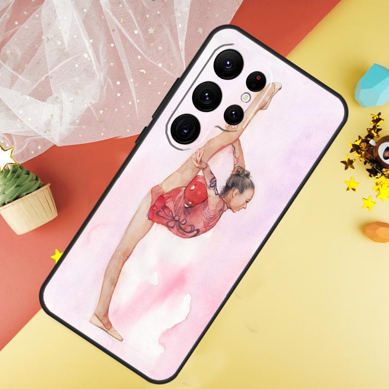 Масляная живопись Гимнастика Чехол для телефона Для Samsung Galaxy S25 S26 Ultra S21 S20 S22 S23 Ultra S10 Plus S24 FE Чехол Coque