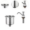 Dipper Well Faucet Регулируемый Кофейня Одно Отверстие Кухня для Фруктовых Ножей