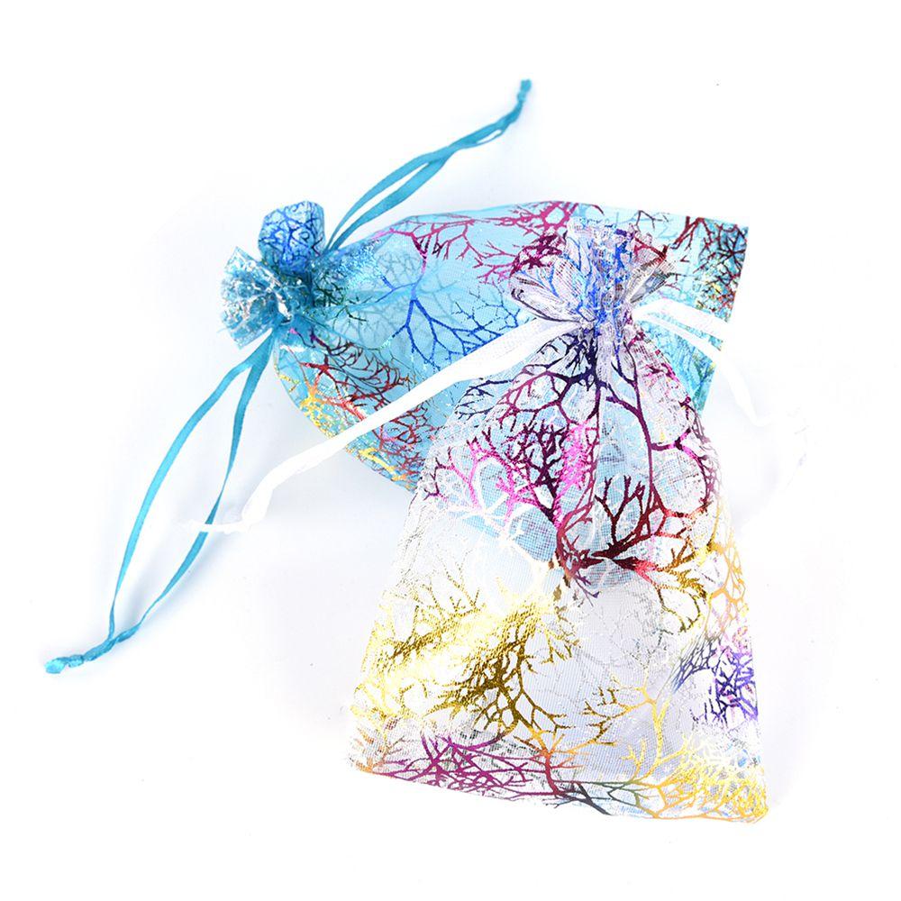 Gift Package Wrapping Supplies Packaging Pouches Organza Bag Drawstring Hot Stamping Candy Pouch