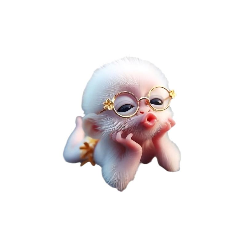 Милая надутая обезьянка, подвеска для украшения автомобиля, модные забавные автомобильные аксессуары, брелок, подвеска для стекла заднего вида