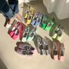 Korean Version of Women's Single Shoes Spring and Summer 2025 New Square Head Mary Jane Candy Color Light Mouth Flat Women's Shoes