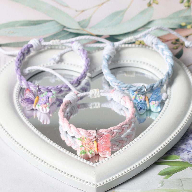 Оригинальный плетеный красочный браслет на магнитной застежке для трех человек «Милые подружки», красивый, регулируемый, парный, на присоске, ремешок для ношения